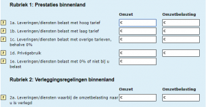 Btwaangifte voorbeeld zo ziet dat eruit!  Credo Ondernemingsplan